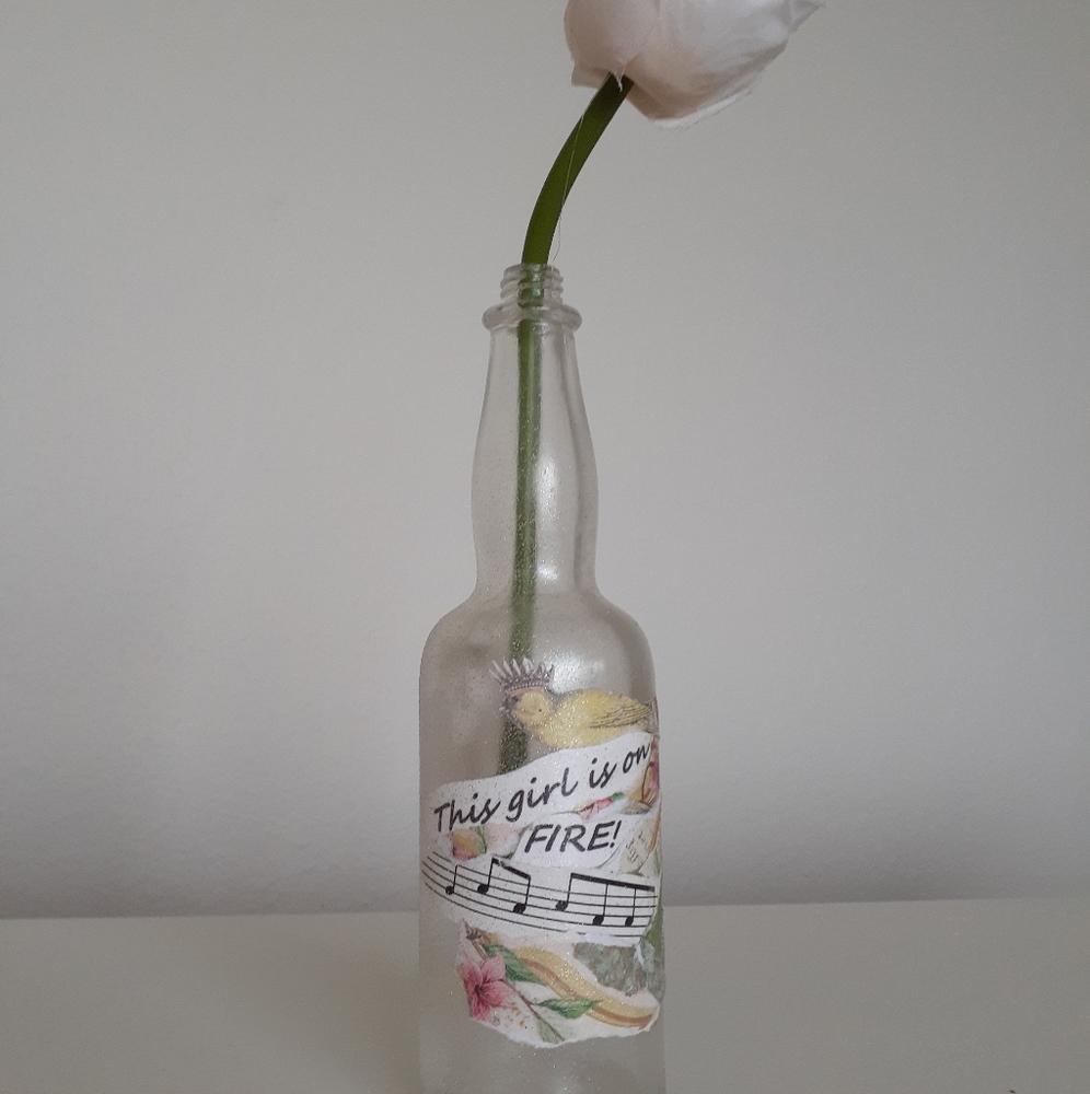 Vintage 1930s Glass Bottle